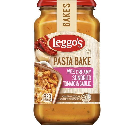Leggo's Pasta Bake with Creamy Sundried Tomato and Garlic 500 g