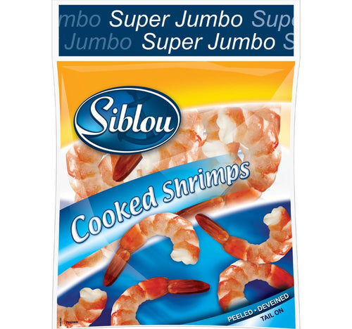 Siblou Super Jumbo Cooked Shrimps 500 g