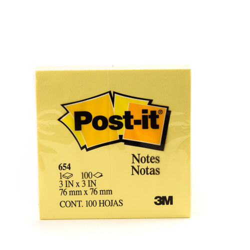ملاحظات 3M Post-it صفراء، 3 بوصة × 3 بوصة، 100 ورقة