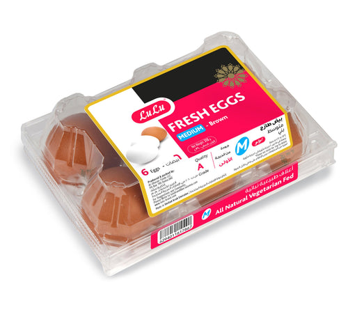 LuLu Brown Fresh Eggs Medium 6 pcs