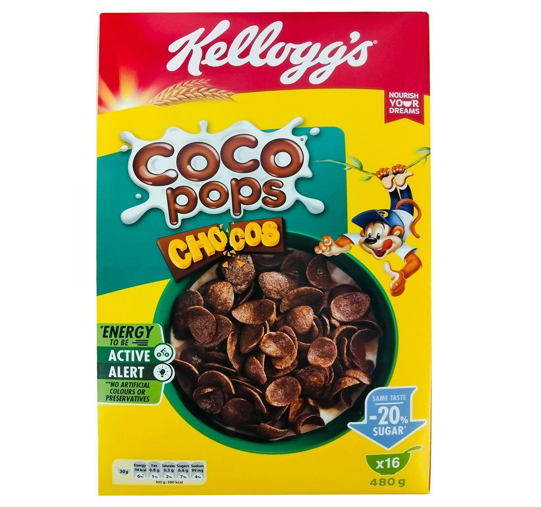 Kellogg's Coco Pops Chocos 20% Less Sugar Value Pack 480 g