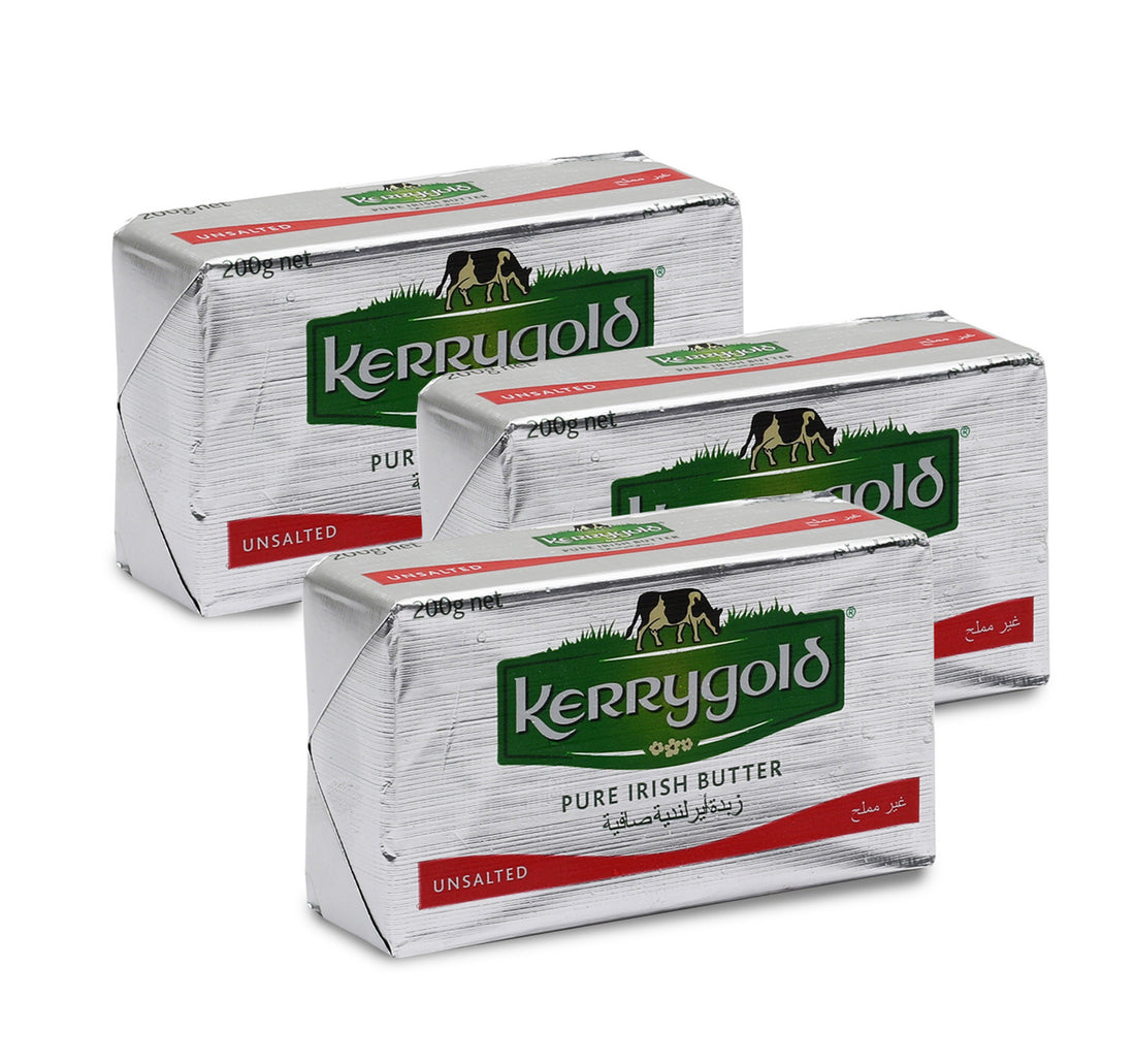 Kerrygold Butter Unsalted Value Pack 3 x 200 g