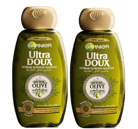 Garnier Ultra Doux Extreme Nutrition Mythic Olive Shampoo Value Pack 2 x 400 ml