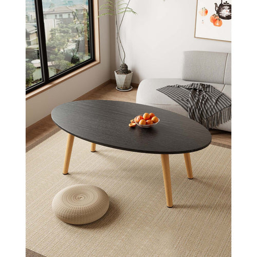 Golden Wheat Tea Table, 120cm, Black