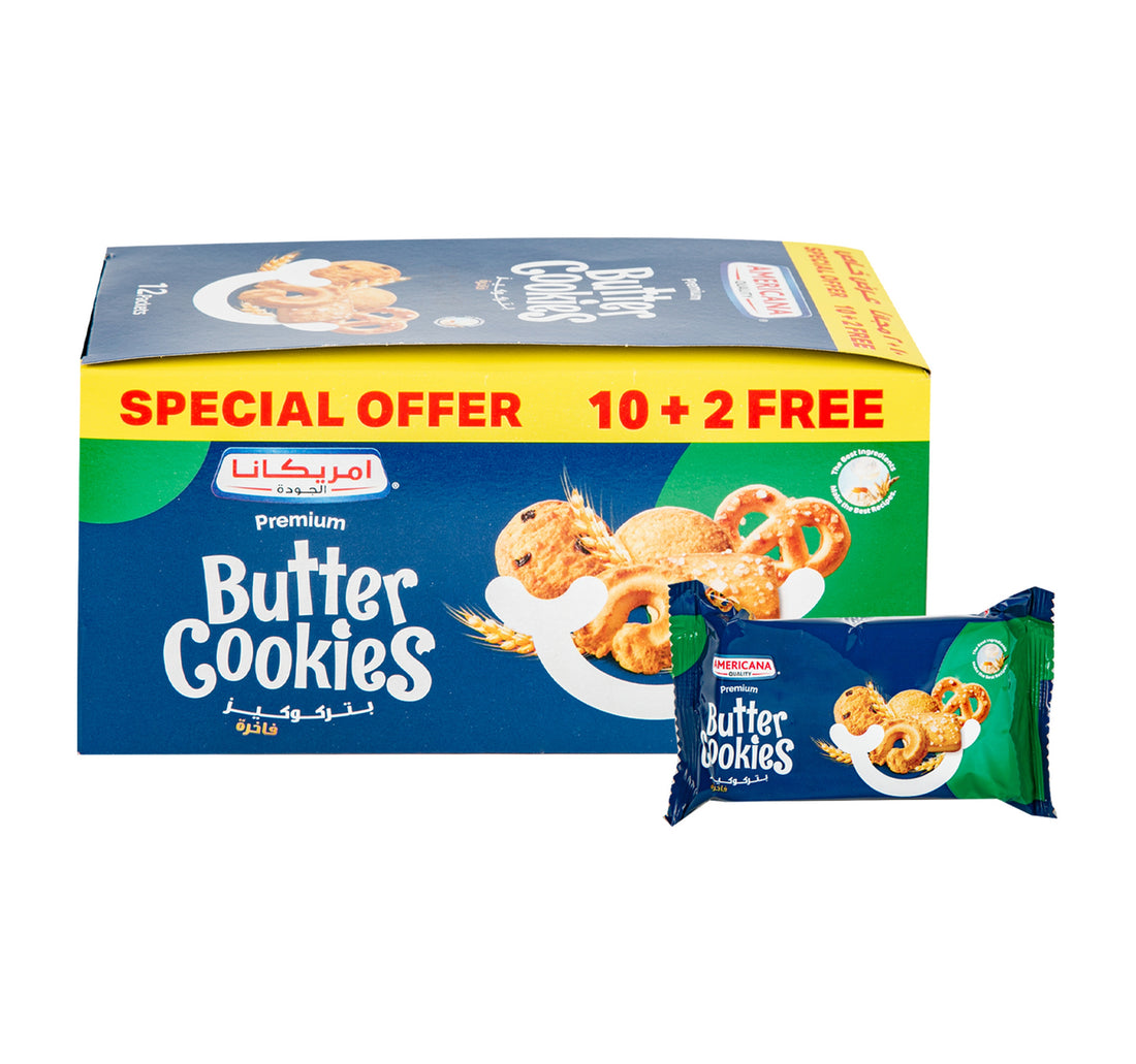 Americana Premium Butter Cookies 44 g 10+2