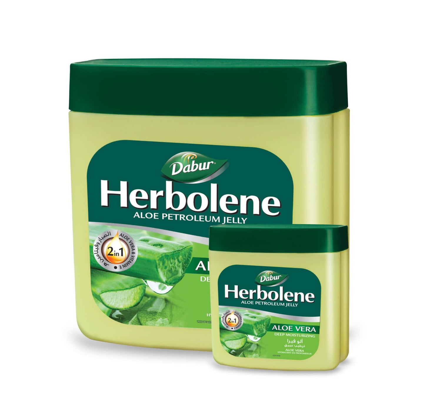 جيلي البتروليوم دابر هيربولين الصبار المدعم بالصبار وفيتامين E 425 مل + 115 مل