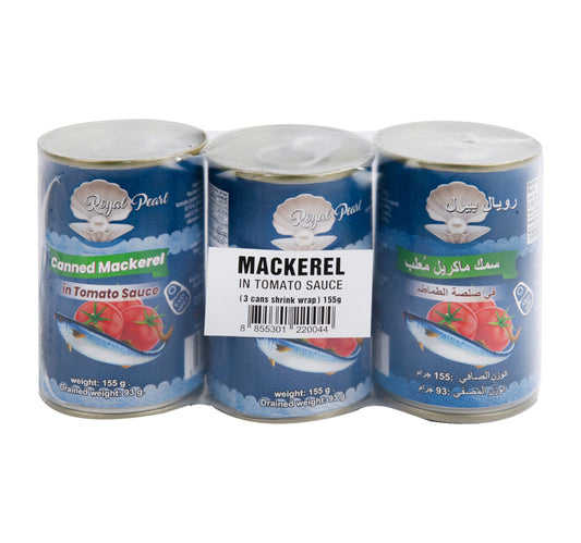 Royal Pearl Canned Mackerel In Tomato Sauce 3 x 155 g
