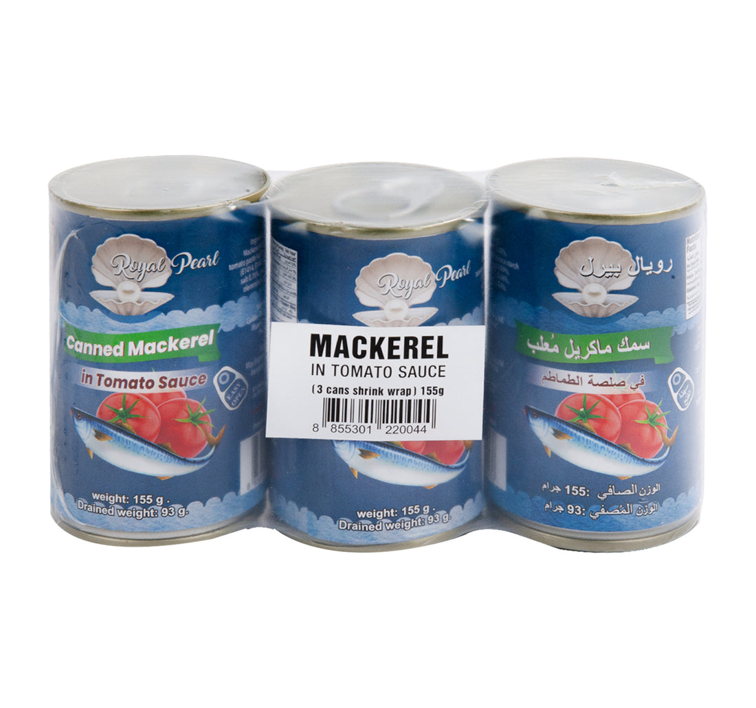 Royal Pearl Canned Mackerel In Tomato Sauce 3 x 155 g