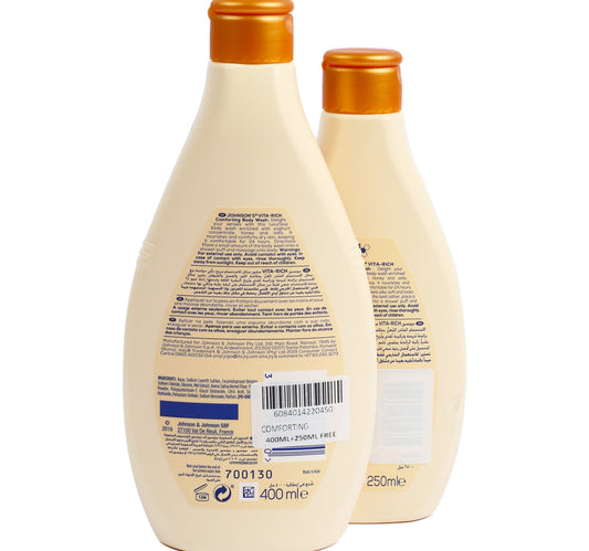 Johnson's Vita-Rich Smoothies Comforting Body Wash 400 ml + 250 ml