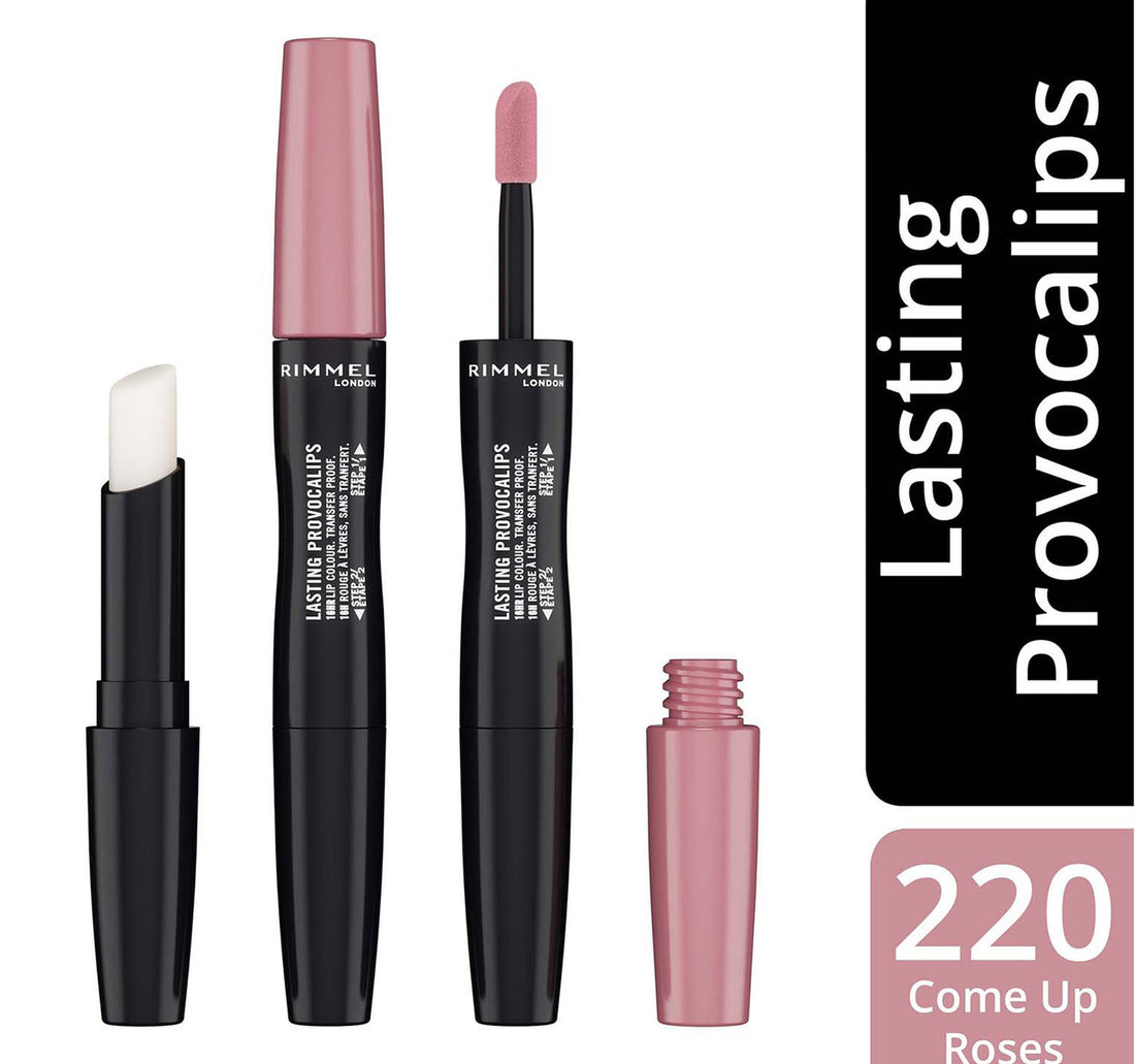 Rimmel London Lasting Provocalips Liquid Lipstick, 220 Come Up Roses, 2.2 ml