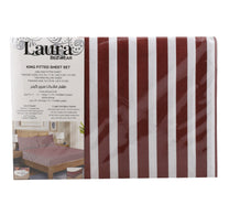Laura Fitted Sheet 200 x 200cm Assorted Colors