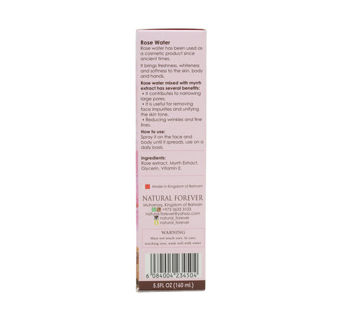 Natural Forever Facial Cleanser Rose Water With Myrrh 160 ml