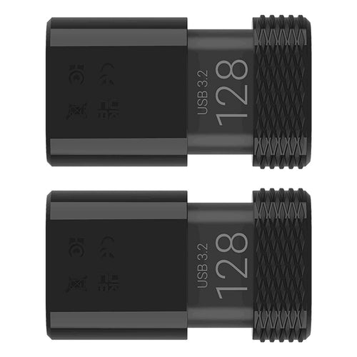 PNY Elite-X Fit Type-C USB 3.2 Flash Drive, 128 GB, 2 pcs, P-FDI128X2EXFITC-GE