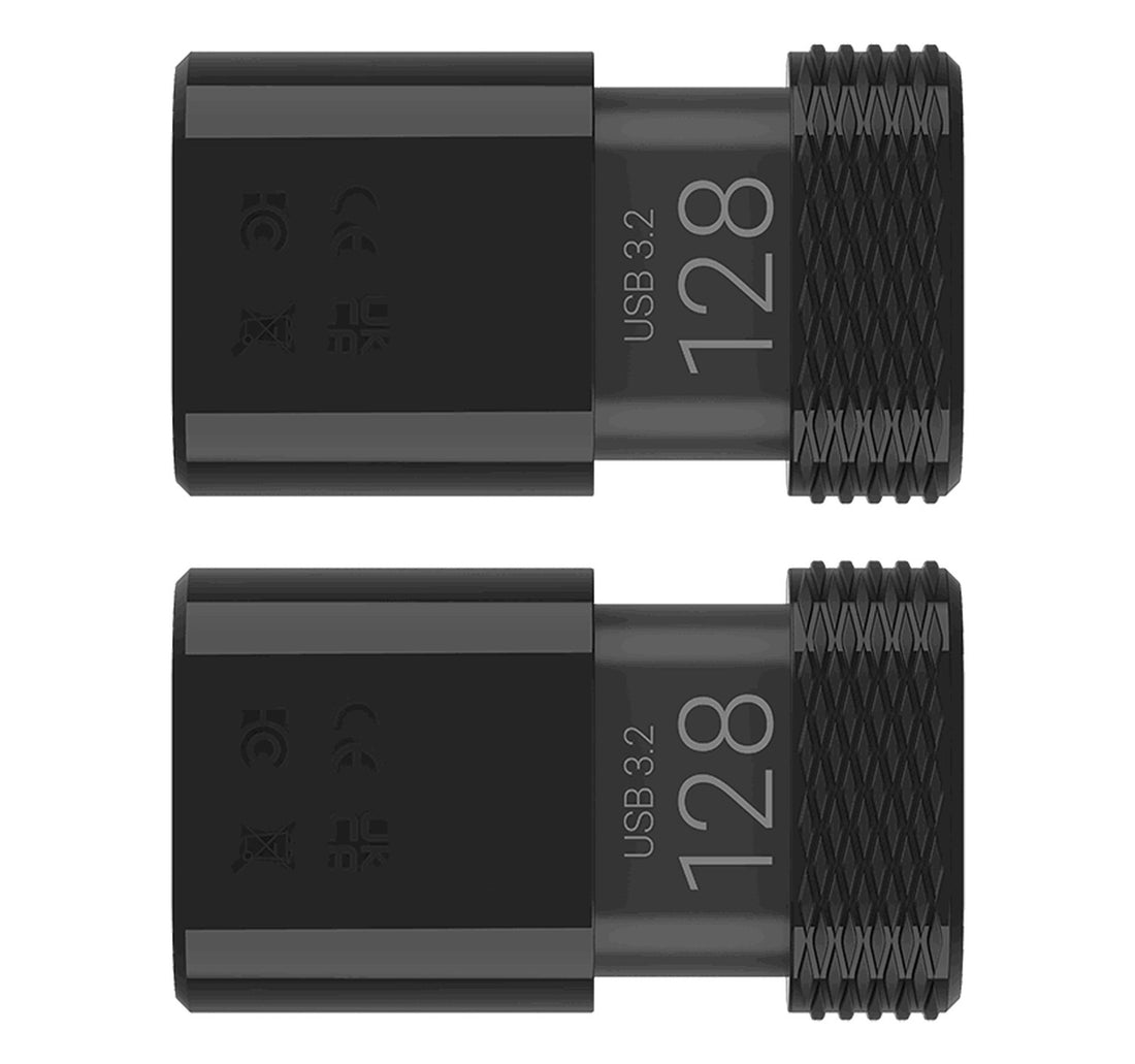 PNY Elite-X Fit Type-C USB 3.2 Flash Drive, 128 GB, 2 pcs, P-FDI128X2EXFITC-GE