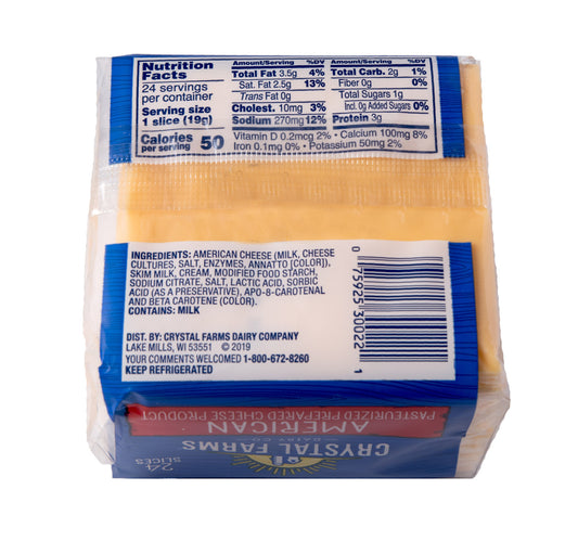 Crystal Farms American Cheese 453 g