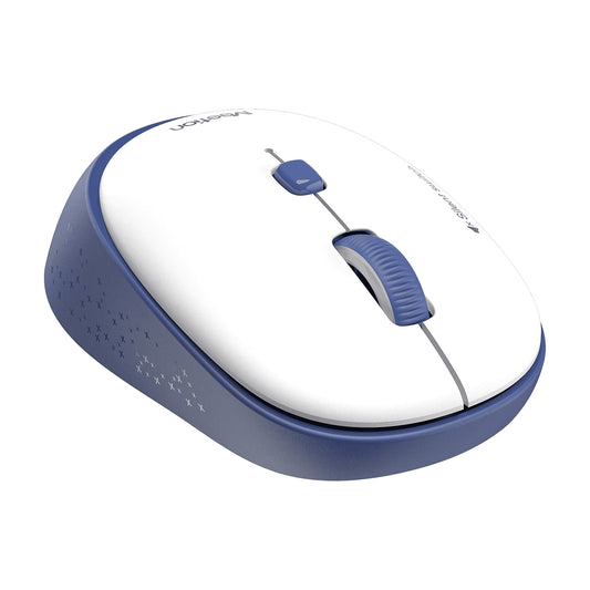 Meetion Wireless Mouse, White & Blue, WhiR-571