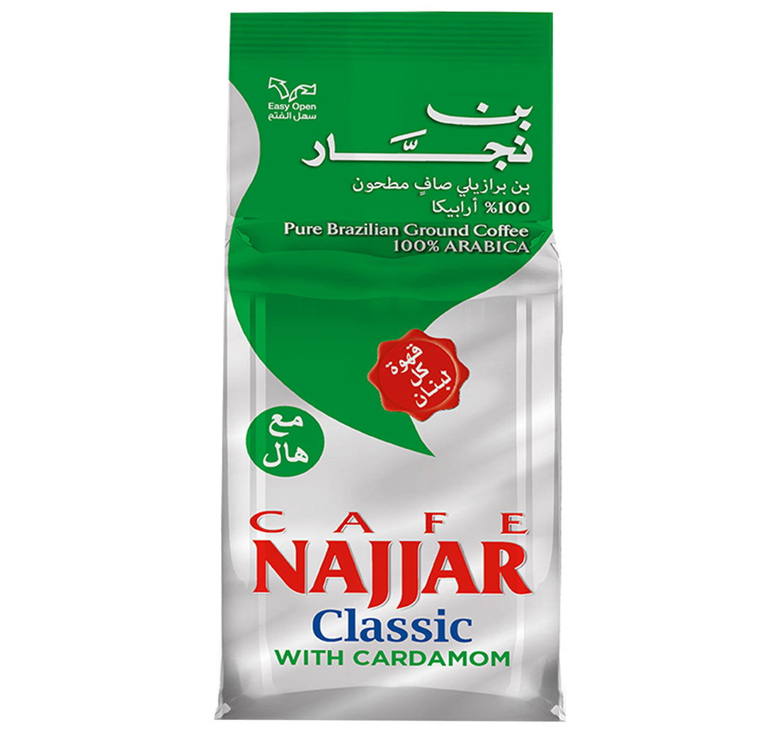 Cafe Najjar Classic Pure Brazilian Ground Coffee With Cardamom 200 g