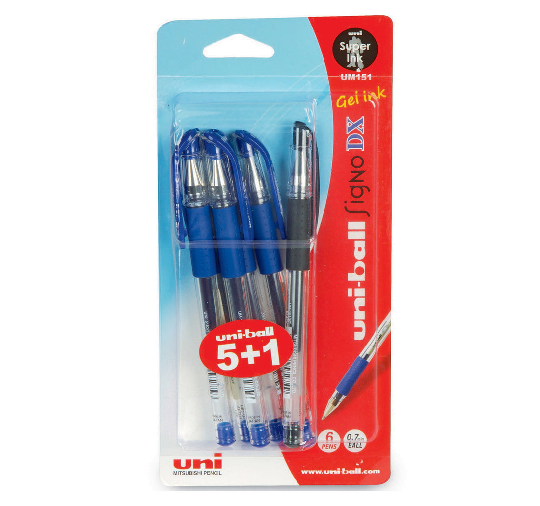 Uni-Ball Signo DX Gel Pen UM-151 6's