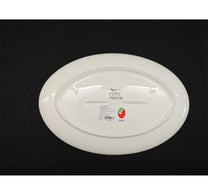 Pearl Noire Oval Plate, 14 inches, White, NBC014SR-LIM