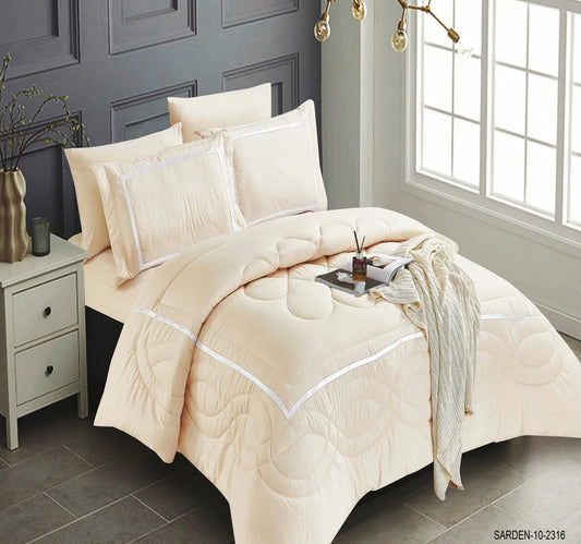 Elite Home Comforter Set 6pcs 230 x 250cm Sarden
