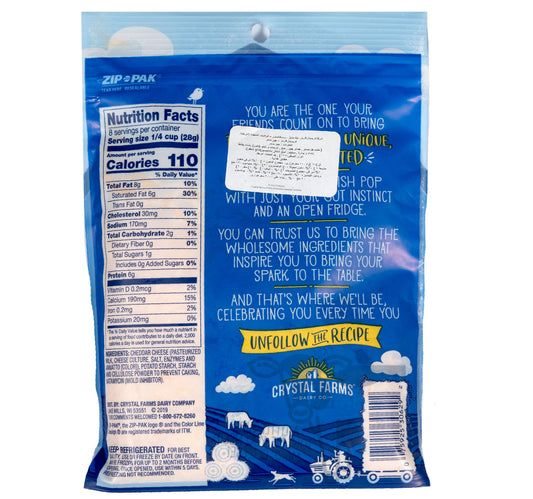 Crystal Farms Dairy Co. Finely Shredded Cheddar Cheese 226 g Sultan Center