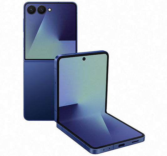 Samsung Galaxy Z Flip7 F766 5G Smartphone, 12 GB RAM, 512 GB Storage, Blue Shadow, SM-F766BDBEMEA