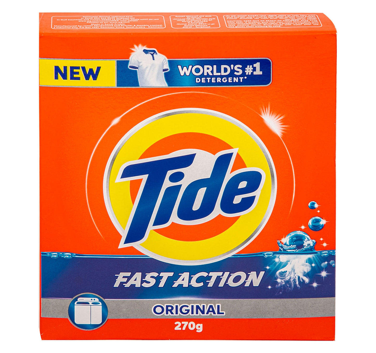 مسحوق الغسيل تايد الأصلي سريع المفعول 270 جم