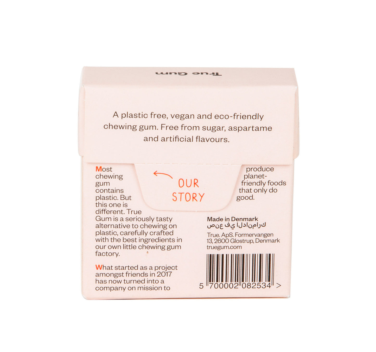 True Gum Sugar Free Raspberry & Vanilla Flavoured Chewing Gum 21 g