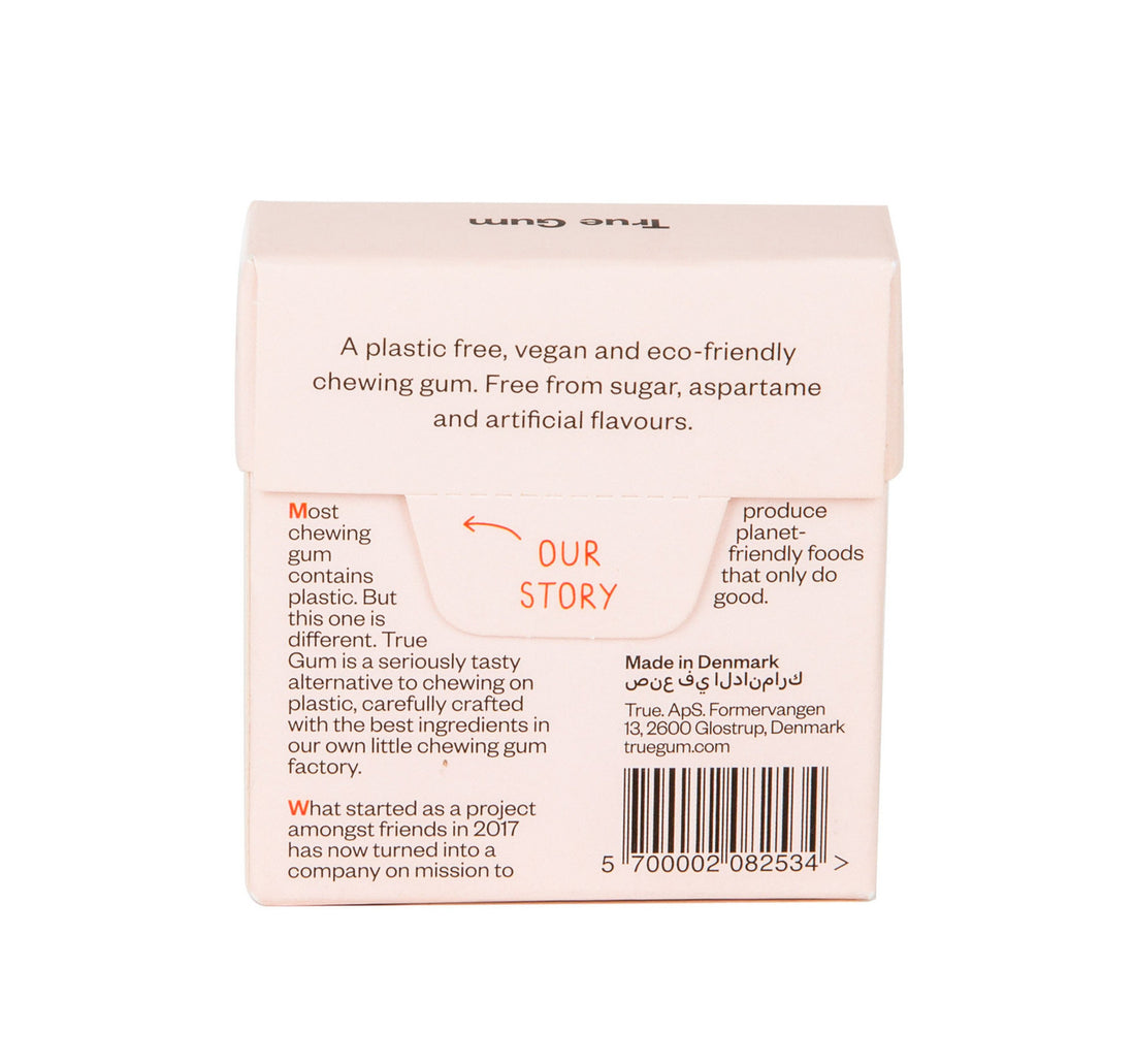 True Gum Sugar Free Raspberry & Vanilla Flavoured Chewing Gum 21 g