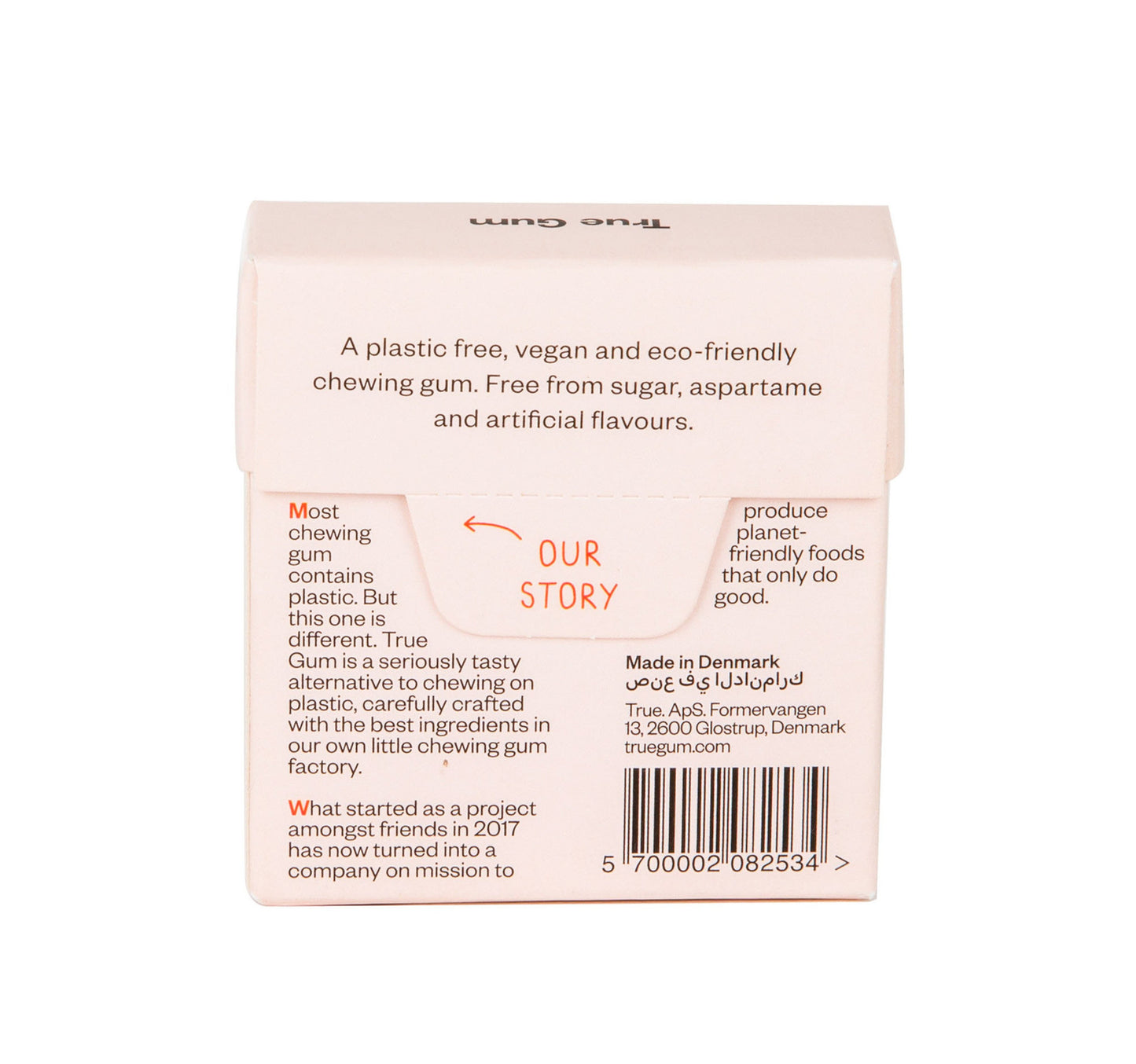 True Gum Sugar Free Raspberry & Vanilla Flavoured Chewing Gum 21 g