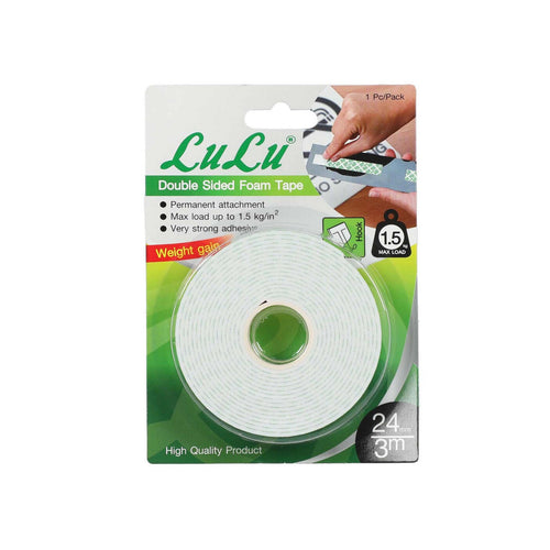 Lulu Double Side Foam Tape AT15 24mmx3M
