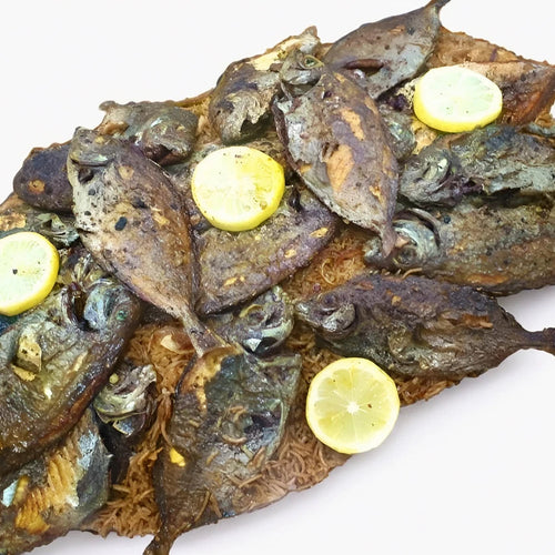 Fried Safi Fish with fried rice Al Lulu Kitchen