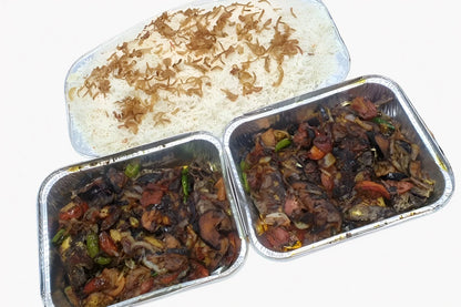 أطباق المأكولات البحرية من لو
