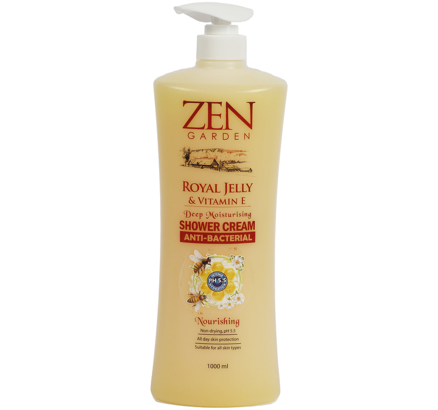 Zen Royal Jelly & Vitamin E Shower Cream 1 Litre
