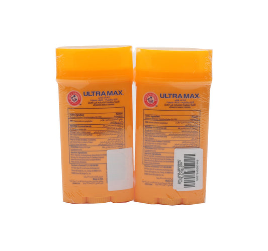 Arm & Hammer Ultra Max Active Sport Anti-Perspirant Deodorant Stick 2 x 73 g
