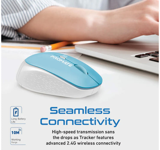Promate Wireless Mouse TRACKER Light Blue