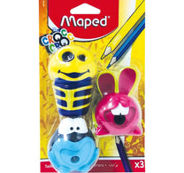 Maped Croc Sharpner, 3 Pcs, Multicolor, MD981746