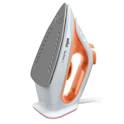 Braun Steam Iron, 1900W, Orange & White, SI1009ORANGE