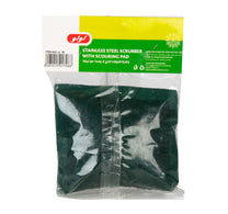 LuLu Stainless Steel Scrubber With Scouring Pads 1 pc