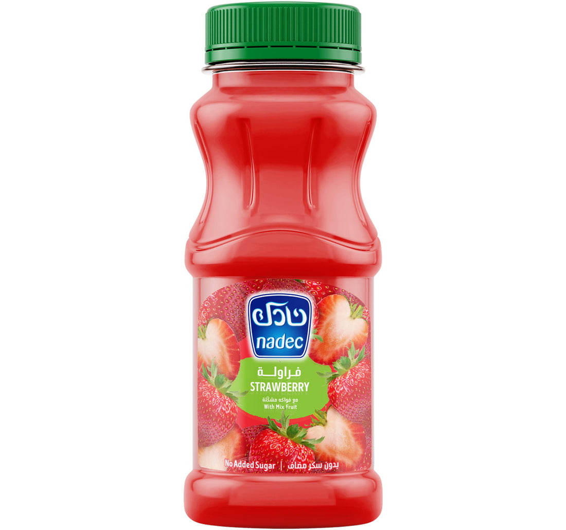 Nadec No Added Sugar Strawberry Juice with Mix Fruit 180 ml