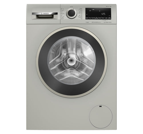 Bosch Series 4 Front Load Washing Machine, 9 kg, 1400 RPM, Silver inox, WGA1440XGC