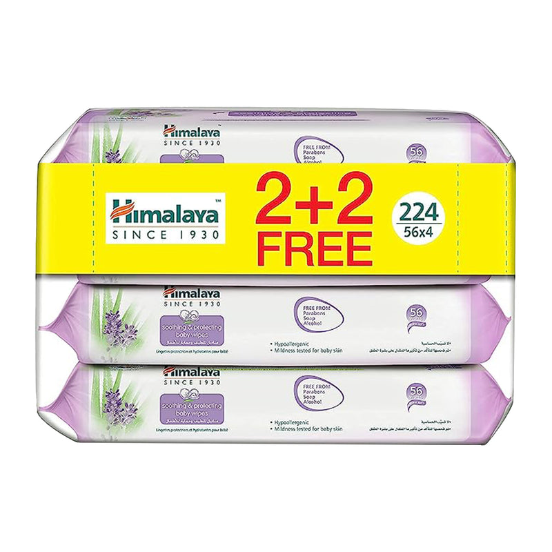 Himalaya Soothing & Protecting Baby Wipes 4 x 56 pcs