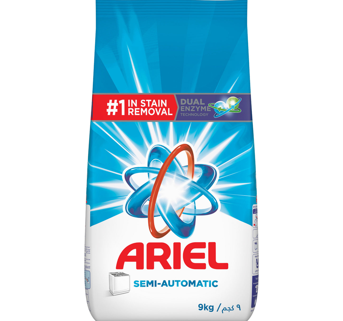 Ariel Semi-Automatic Laundry Detergent Powder Original Scent 9 kg