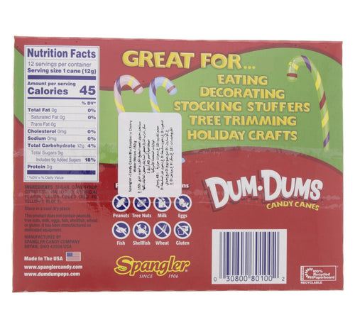 Spangler Candy Canes Raspberry Cherry and Watermelon 150 g