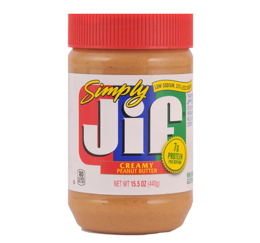Jif Simply Creamy Peanut Butter 440 g