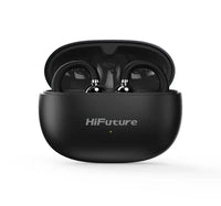 سماعات أذن Hifuture FlexClip اللاسلكية المفتوحة، لون أسود