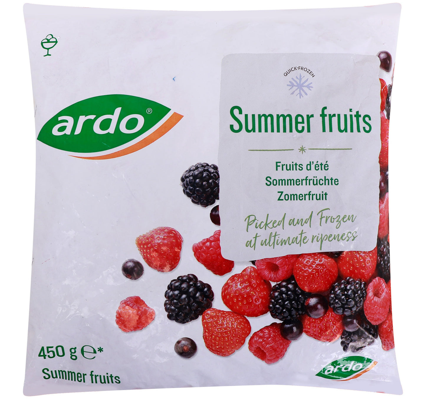 Ardo Frozen Summer Fruits 450 g