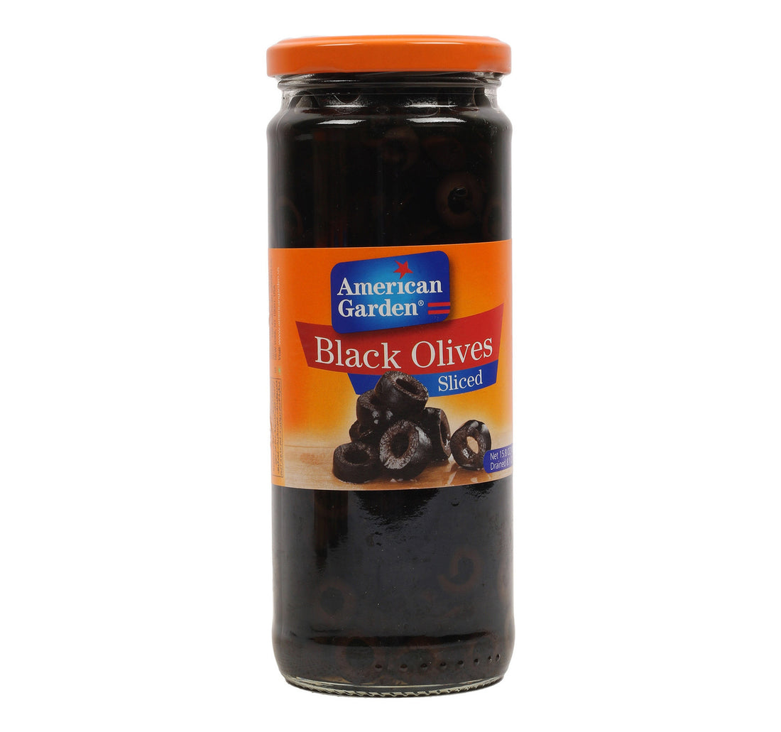 American Garden Sliced Black Olives 450 g