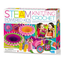 4M Steam Powered Kids - Knitting & Crochet Kit, 00-05539