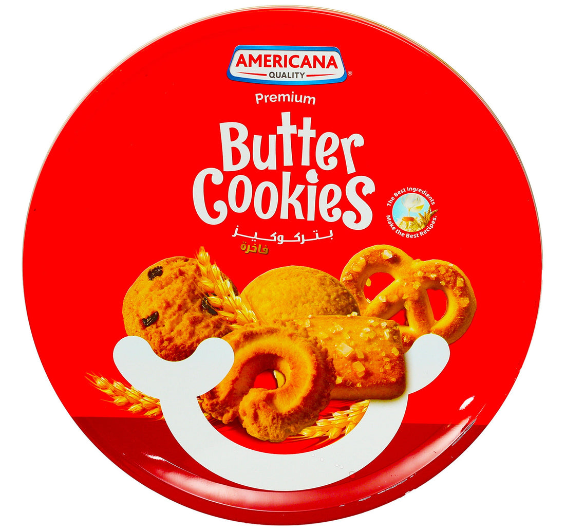 كوكيز الزبدة الفاخر من أمريكانا باللون الأحمر 454 جم